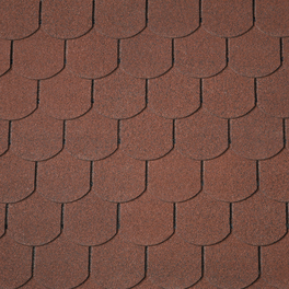 Biberschwanz-Dachschindeln, Bitumen, rot, Paketinhalt: 2 m²