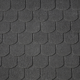Biberschwanz-Dachschindeln, Bitumen, schwarz, Paketinhalt: 2 m²