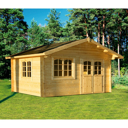 Blockbohlenhaus »Alaska 2«, BxT: 514 x 450 cm (Aufstellmaße), Satteldach Blockbohlenhaus »Alaska 2«, BxT: 514 x 450 cm (Aufstellmaße), Satteldach