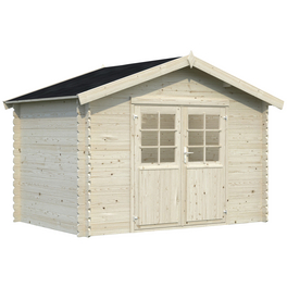 Blockbohlenhaus »Cromwell«, BxT: 300 x 200 cm (Außenmaße), Satteldach Blockbohlenhaus »Cromwell«, BxT: 300 x 200 cm (Außenmaße), Satteldach