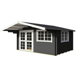 Blockbohlenhaus »England 1«, BxT: 425 x 444 cm (Aufstellmaße), Satteldach Blockbohlenhaus »England 1«, BxT: 425 x 444 cm (Aufstellmaße), Satteldach