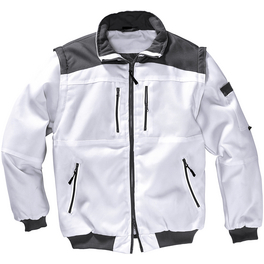 Blouson, weiss/grau, Polyester, Gr. M