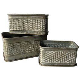 A.H.G. Blumenkasten Zinkartikel, Zink, silber-Metallic, rund - hagebau.de