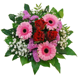 Blumenstrauß »Rosen, Germini«, Ø 28–32 cm