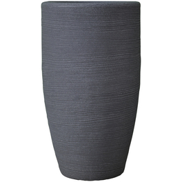 Blumentopf »Shabby«, Breite: 40 cm, granit-grau dunkel, Kunststoff