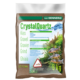 Bodengrund »Kristall-Quarzkies«, 5 kg, dunkelbraun