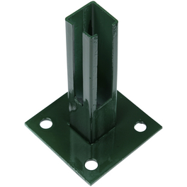 Bodenplatte, BxHxT: 15 x 15 x 15 cm, grün, für Bodenbefestigung