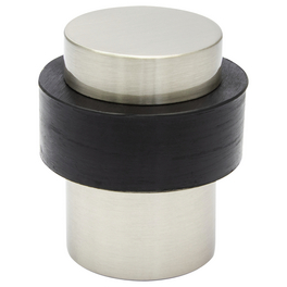 Bodentürstopper »Big Ben«, silberfarben/schwarz, Metall/Gummi Bodentürstopper »Big Ben«, silberfarben/schwarz, Metall/Gummi