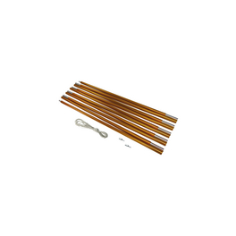 Bogenstange, Breite: 0,95 cm, goldfarben, Aluminium