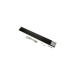 Bogenstange, Breite: 1,27 cm, schwarz, Glasfasern