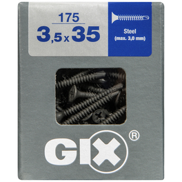 Bohrspitzschraube, 3,5 mm, Stahl, 175 Stk., GIX D 3,5x35 L