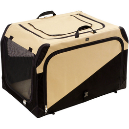 Box, BxHxT: 106 x 69 x 71 cm, schwarz/beige