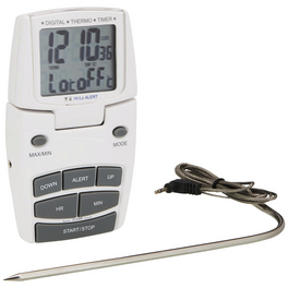 Bratenthermometer digital Kunststoff/Edelstahl 6,8 x 12,1 x 2,2 cm
