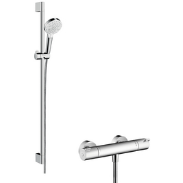 Brause-Kombi »Crometta«, Höhe: 95,9 cm, weiß/chromfarben