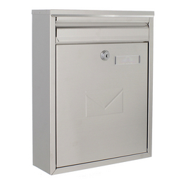 Briefkasten »Splashy White«, edelstahlfarben, Edelstahl, (B x H:) 25 x 32 cm