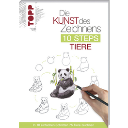 Buch »Kunst des Zeichens - 10 Steps Tiere«, 128 Seiten