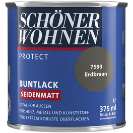 Buntlack »Protect«, erdbraun , seidenmatt