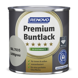 Buntlack seidenmatt »Premium«, lichtgrau RAL 7035