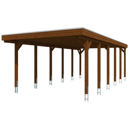 Carport »Friesland«, BxT: 397 x 860 cm, Firsthöhe: 241 cm, farbbehandelt Carport »Friesland«, BxT: 397 x 860 cm, Firsthöhe: 241 cm, farbbehandelt