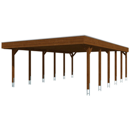 Carport »Friesland«, BxT: 557 x 860 cm, Firsthöhe: 254 cm, farbbehandelt Carport »Friesland«, BxT: 557 x 860 cm, Firsthöhe: 254 cm, farbbehandelt