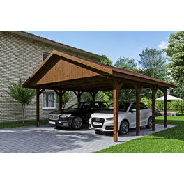 Carport »Wallgau«, BxT: 620 x 600 cm, Firsthöhe: 354 cm, lasiert Carport »Wallgau«, BxT: 620 x 600 cm, Firsthöhe: 354 cm, lasiert