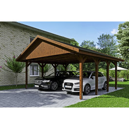 Carport »Wallgau«, BxT: 620 x 600 cm, Firsthöhe: 354 cm, lasiert Carport »Wallgau«, BxT: 620 x 600 cm, Firsthöhe: 354 cm, lasiert
