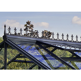 Dachfirstverzierung »Orangerie«, Kunststoff, schwarz, fürs Gewächshaus Orangerie