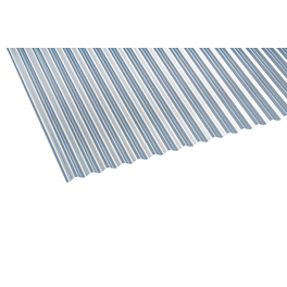 Dachplatte, Stärke: 0,8 mm, transparent, Polyvinylchlorid (PVC)