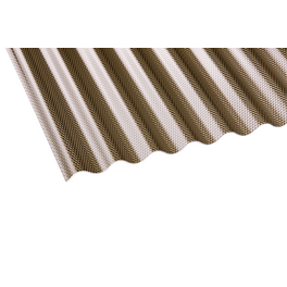 Dachplatte, Stärke: 3 mm, bronzefarben, Acryl