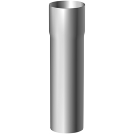 Sarei Dachrinne (Nennweite: 80 mm, Länge: 300 cm, Metall, Silber)
