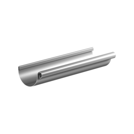 Dachrinne, Nennweite: 100 mm, Länge: 200cm, halbrund, Aluminium