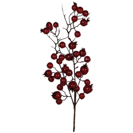 Deko-Tannenzweig, rot