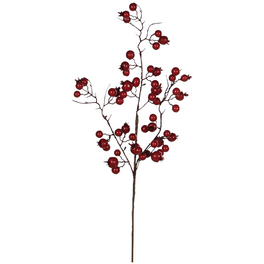 Deko-Tannenzweig, rot