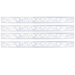 Dekopaneel für WPC-Sichtschutz »MVG-HA018«, 16 x 177 cm, weiß