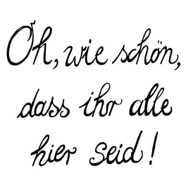 Dekorserviette, Text, 20 Stk., 33x33 cm, weiß
