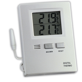 Digitalthermometer, Breite: 6,2 cm, Temperaturbereich: -50 bis 70 °C
