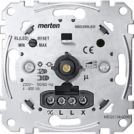 Dimmer, Metall, Silber, 200 W Dimmer, Metall, Silber, 200 W