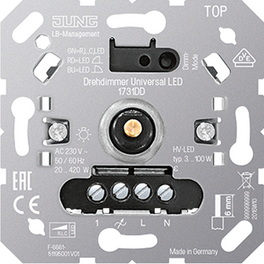 Dimmer, Metall, Silber, 420 W, 230 V Dimmer, Metall, Silber, 420 W, 230 V