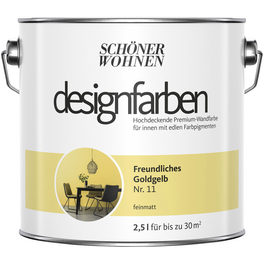 Dispersionsfarbe »Designfarben«, Freundliches Goldgelb, matt