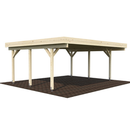 Doppelcarport »Karl«, Außenmaß BxT: 600 x 512 cm, farblos Doppelcarport »Karl«, Außenmaß BxT: 600 x 512 cm, farblos