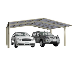 Doppelcarport »Linea«, Typ 80, Außenmaß BxT: 545,6 x 495,4 cm, edelstahlfarben Doppelcarport »Linea«, Typ 80, Außenmaß BxT: 545,6 x 495,4 cm, edelstahlfarben