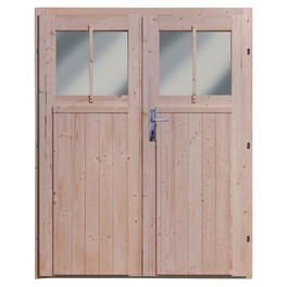 Doppelflügeltür für Gartenhäuser, BxHxt: 82 x 180,5 x 3,6 cm, Nordisches Fichtenholz