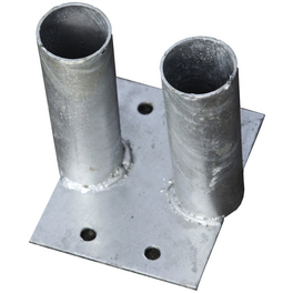 Doppelfuss, LxBxH: 15,3 x 13 x 16 cm, stahl Doppelfuss, LxBxH: 15,3 x 13 x 16 cm, stahl