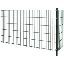 Doppelstabmatte, HxLxT: 203 x 251 x 1,7 cm, Stahl, grün