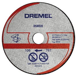 DREMEL® Metall- und Kunststofftrennscheibe DSM20