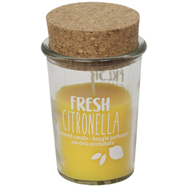 Duftkerze, gelb, Duft: Citronella