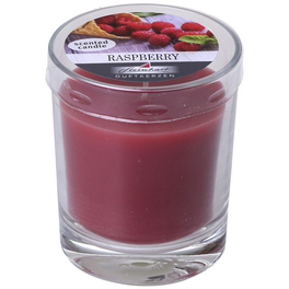 Duftkerze, rubinrot, Duft: Raspberry