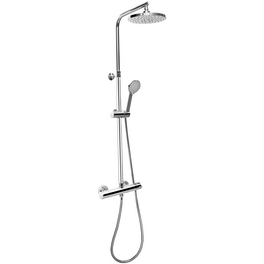 Dusch-Komplettsystem »PERFECT NEO«, Höhe: 130 cm, verchromt/grau