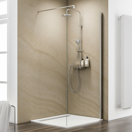Duschwand »MasterClass«, BxH: 80 x 200 cm, ESG, Walk-In, Ecke