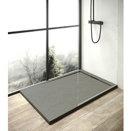 Duschwanne »Zona«, BxT: 80 x 120 cm, zementgrau